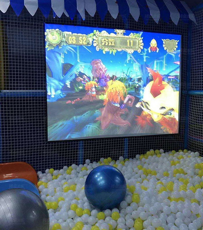 儿童乐园互动砸墙