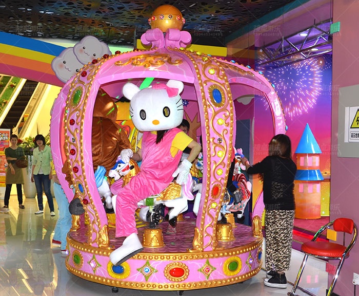 儿童乐园设备6座皇冠战马